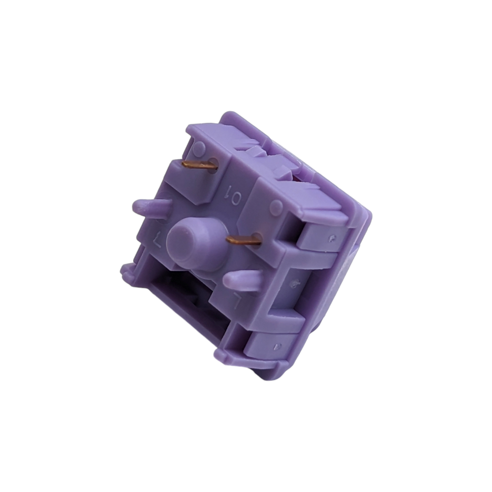 HMX Hyacinth V2U Linear Switches purple Custom mechanical keyboard hand lubed krytox sillyworks