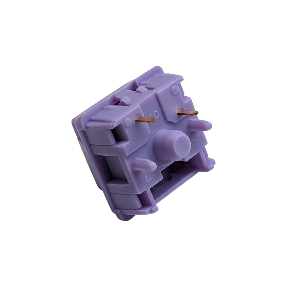 HMX Hyacinth V2U Linear Switches purple Custom mechanical keyboard hand lubed krytox sillyworks