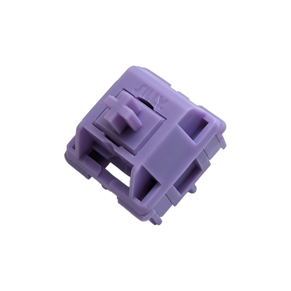 HMX Hyacinth V2U Linear Switches purple Custom mechanical keyboard hand lubed krytox