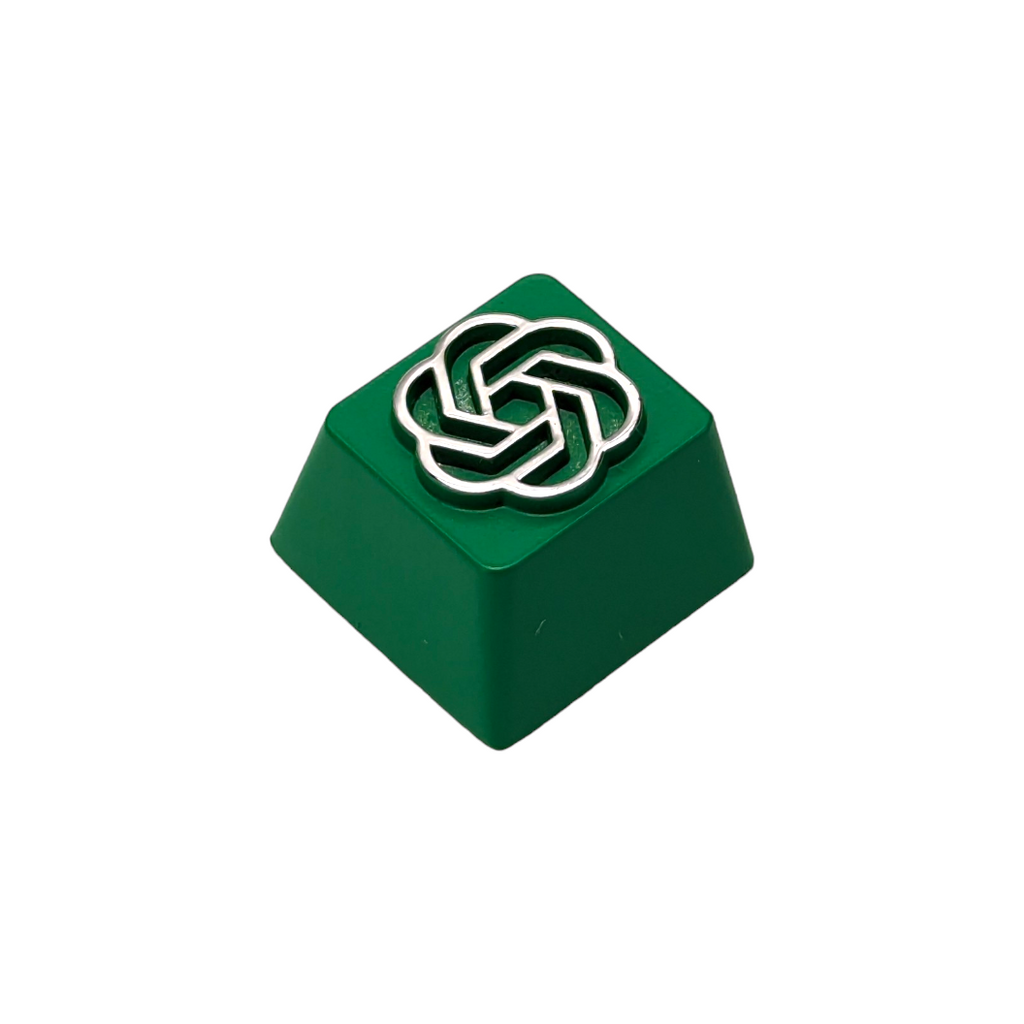 Chat GPT green AI Metal Keycap