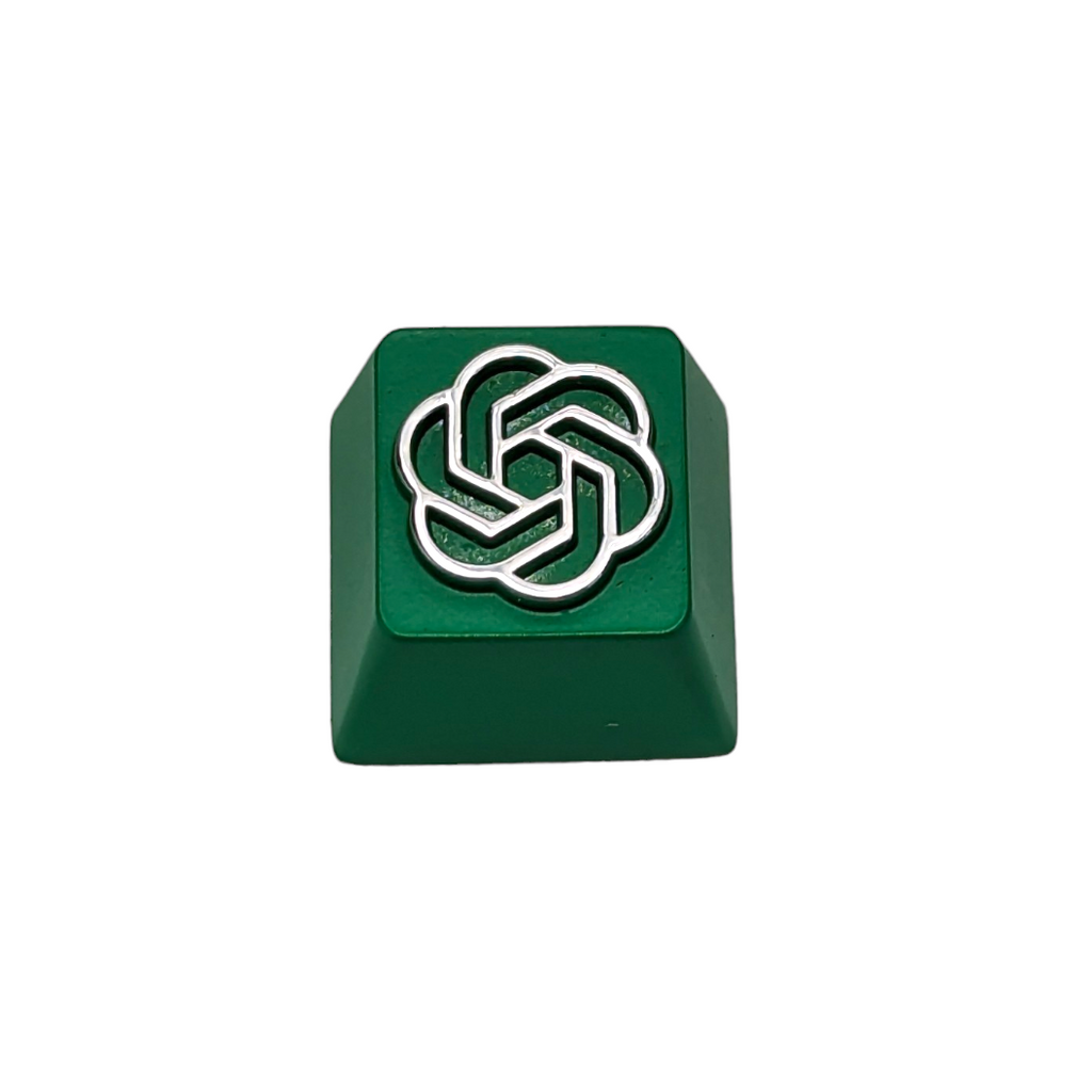 Chat GPT green AI Metal Keycap