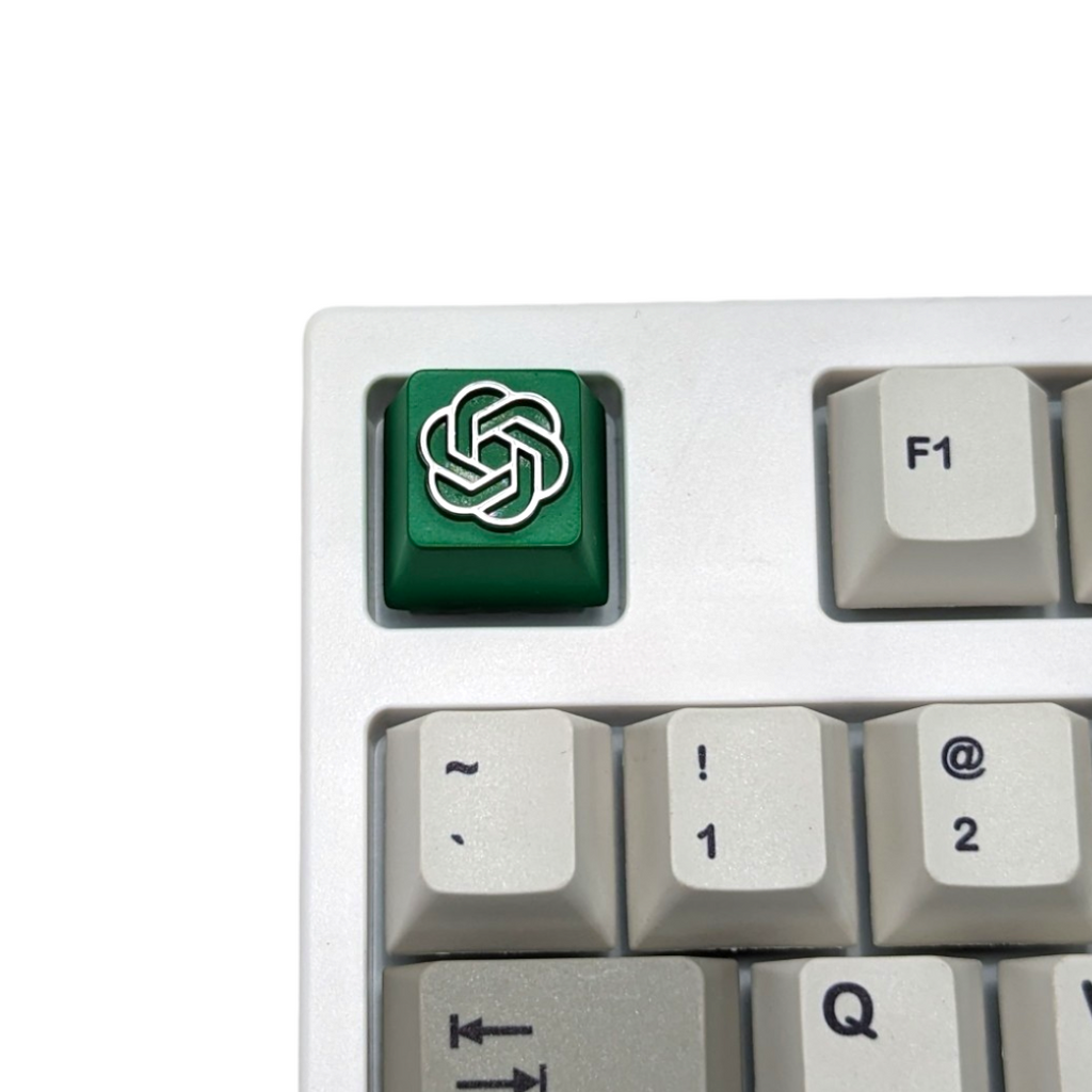 Chat GPT green AI Metal Keycap