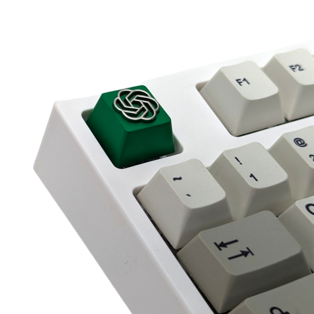 Chat GPT green AI Metal Keycap