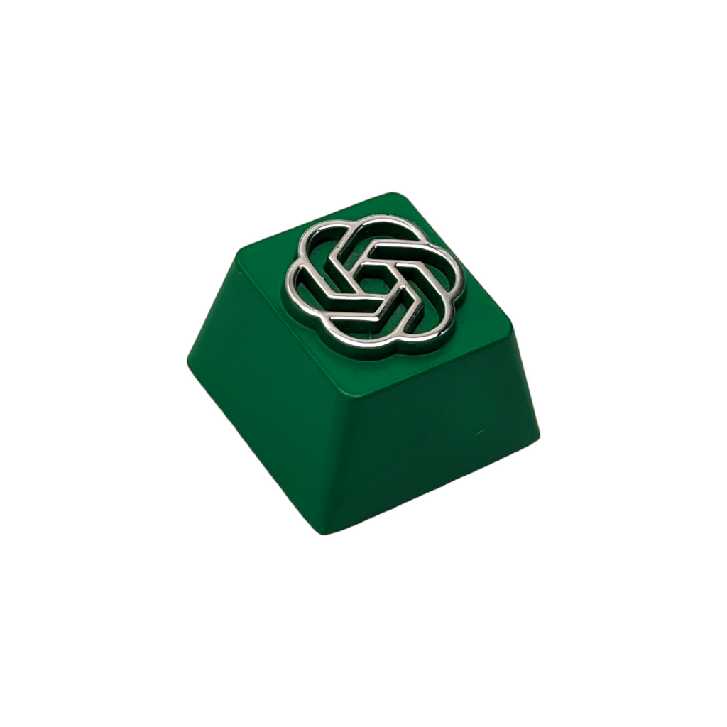 Chat GPT green AI Metal Keycap